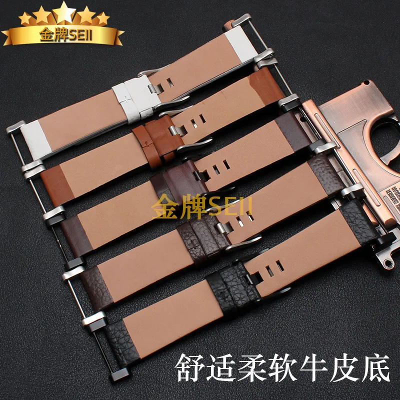 Watch accessories 24mm cowhide Watchband For Suunto Essential For Suunto CORE Strap+Tools Free shipping