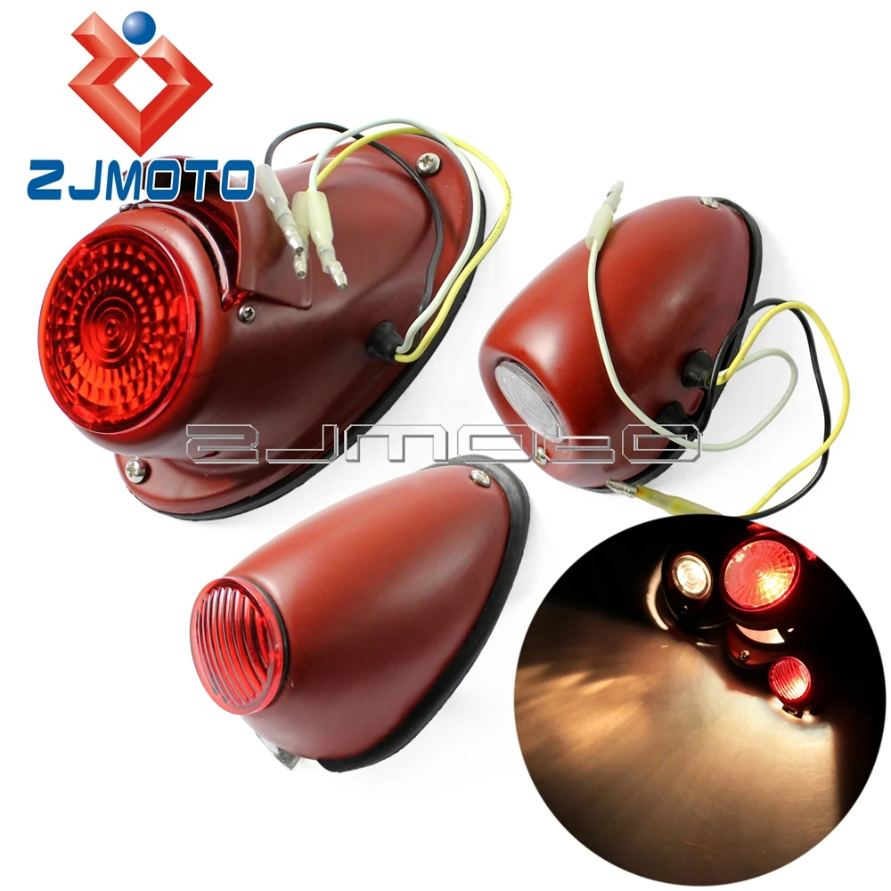 For Zundapp DB DS DBK KS KS750 Sidecar Rear Light For BMW R12 R75 R51 R61 R66 R71 Side Tail Light