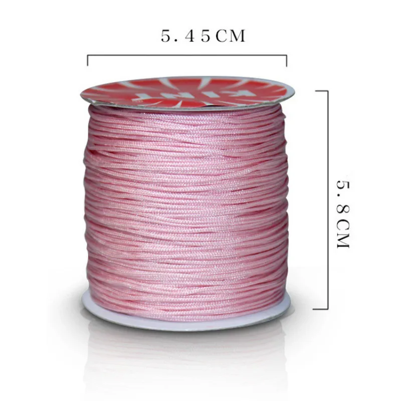 18 Color Hot 80M/Spool 1mm Cotton Cord Nylon Cord Chinese Knot Thread String DIY Beading Braided Bracelet Jewelry Making