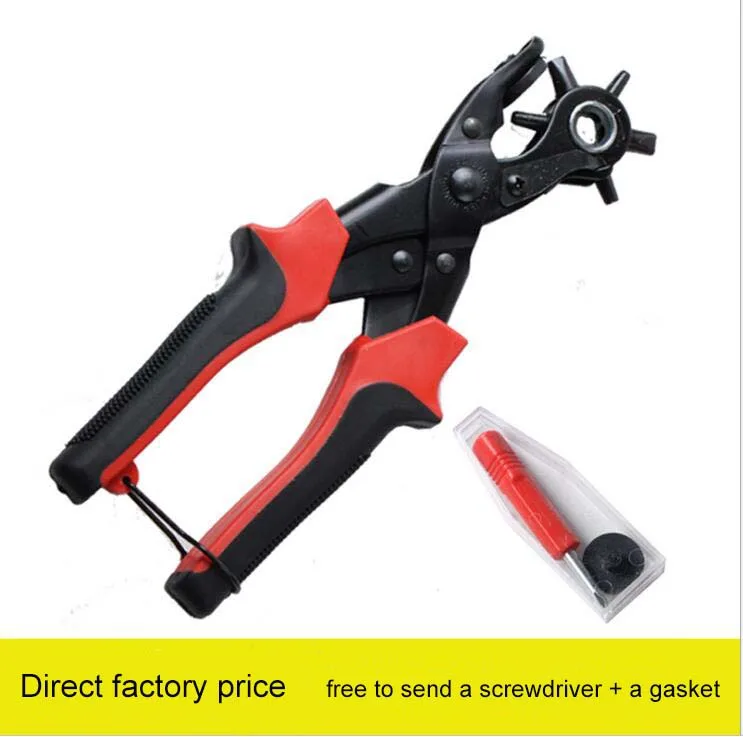 3 Versions Multi-Function Belt Punching Pliers (Elliptical hole / flat hole / round hole) Punching Machine Hand Operated Tools