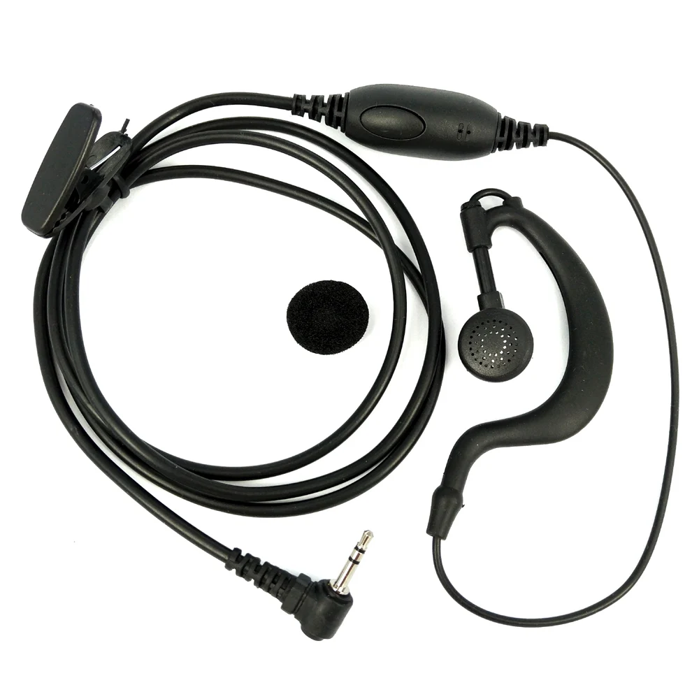 2,5mm gancho auricular Mic para Motorola hablar de TLKR T5 T7 T80 T5720 T5428 FR50 FR60 T5820 T6200 Walkie talkie Radio