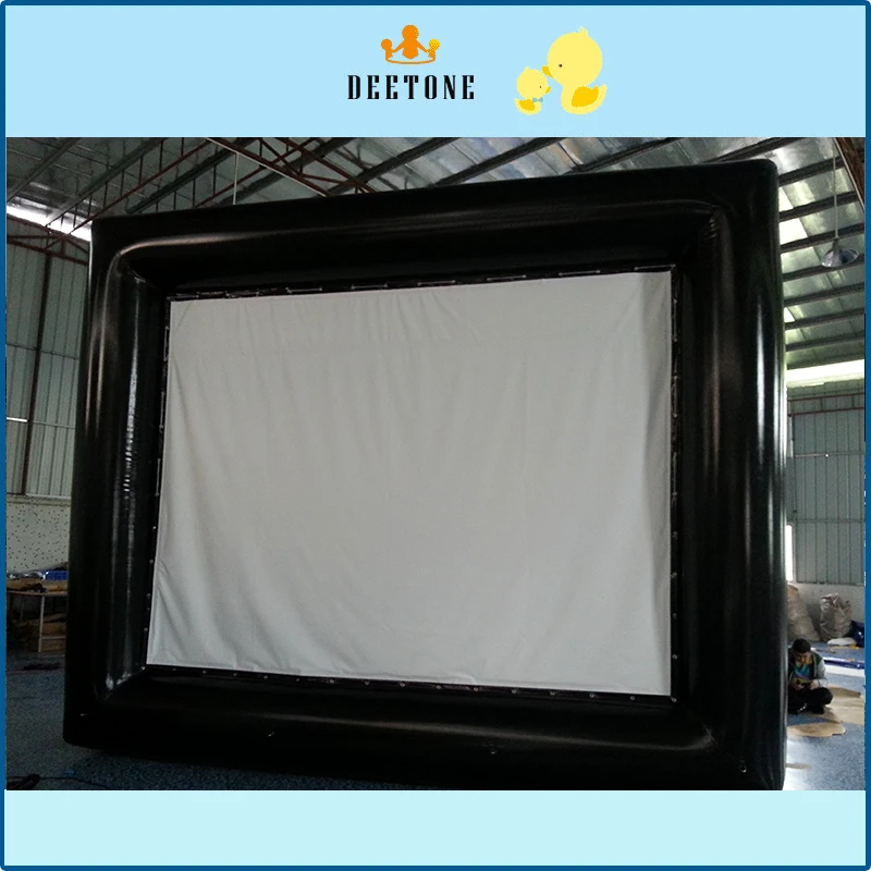 Customized Size outdoor commercial advertising show inflatable movie screen for sale