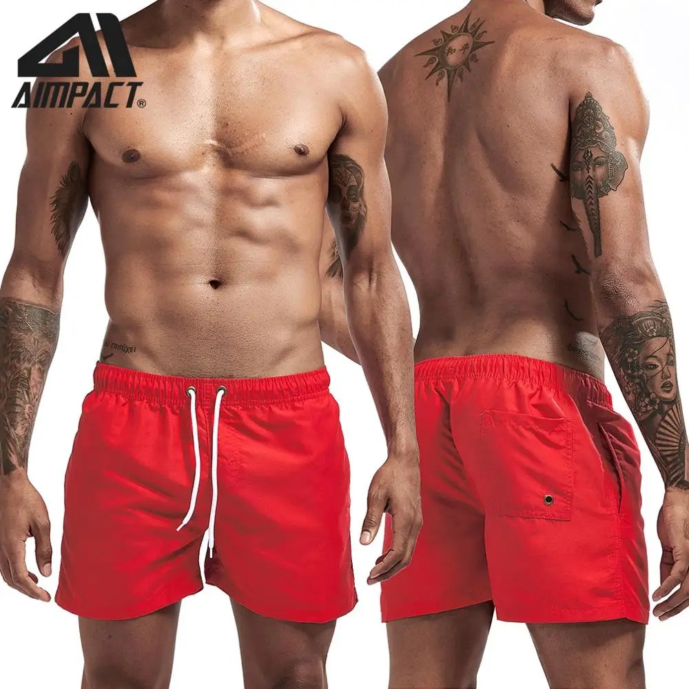 Aimpact Quick Dry Board for Men Summer Casual Beach Surfing Trunks Male Running Jogging Swim Shorts AM2166