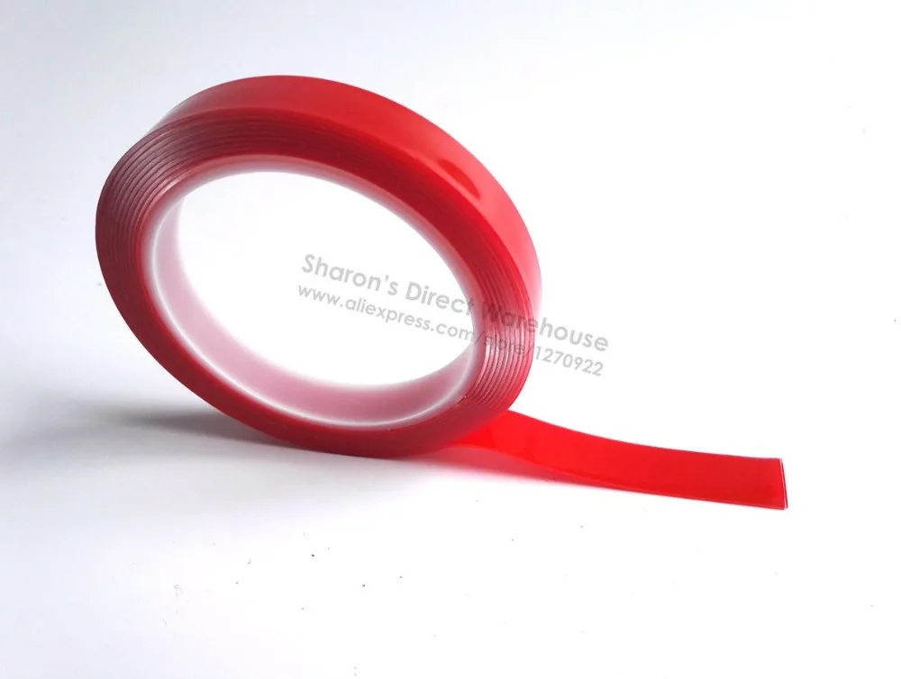 0.8mm thick, 4mm~100mm width choose, Strong Bond Double Sided Adhesive Clear Foam Acrylic Foam for Seal Joint