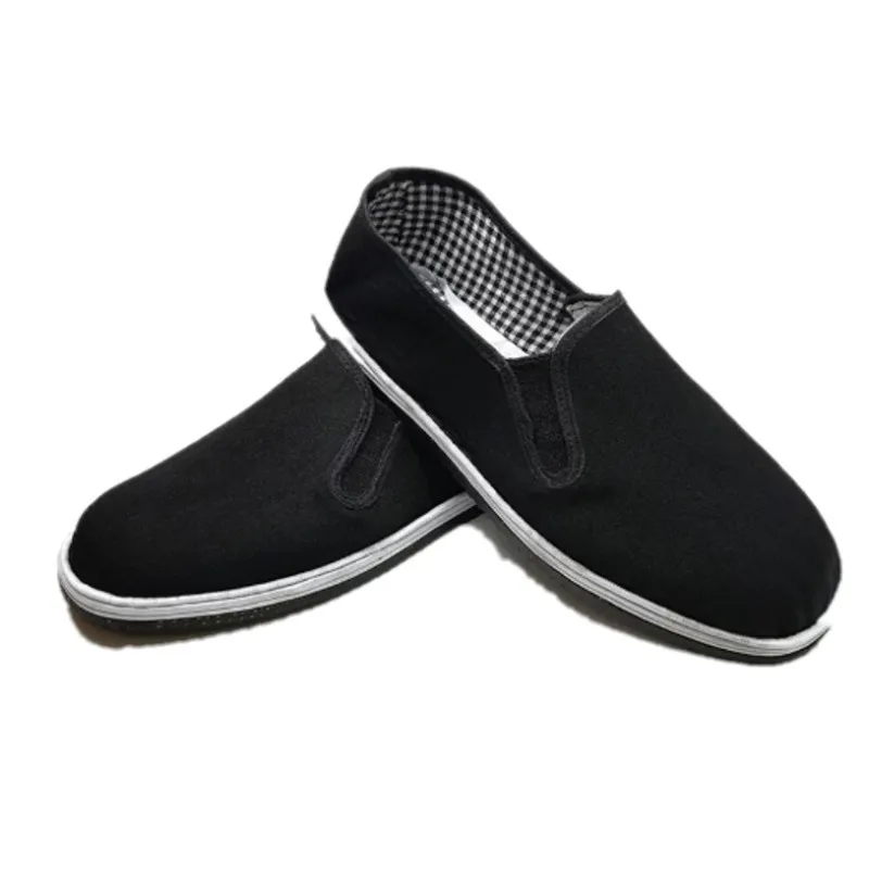 Chinese Kung Fu shoes Black Cotton Shoes Vintage  Wing Chun Tai Chi Slipper Martial Art Pure Cotton Shoes Wushu shoes