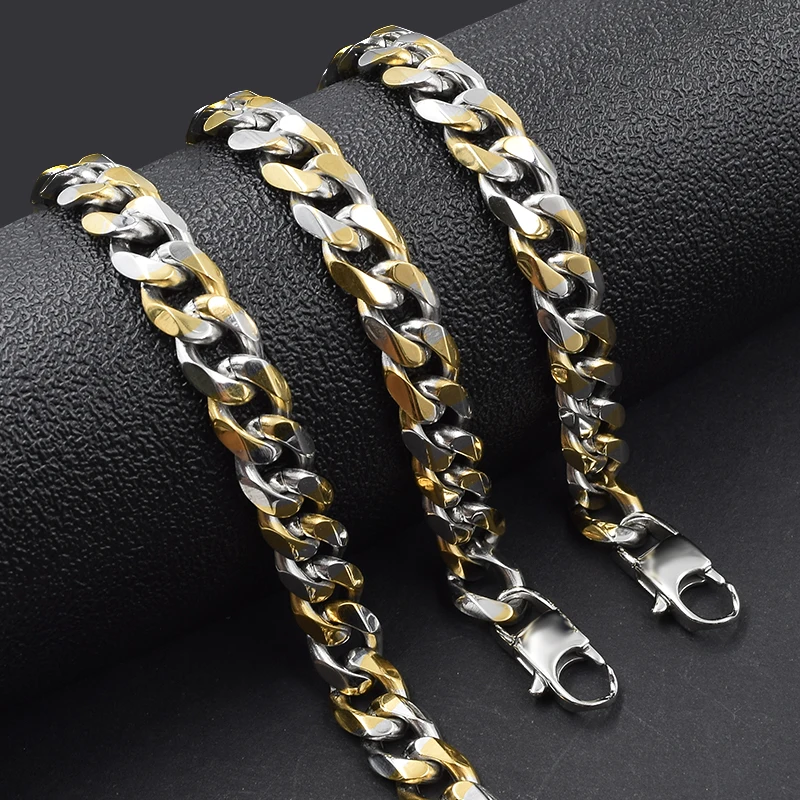 GOKADIMA Bracelet Necklace Twist Jewelry Sets Fashion Stainless Steel Wholesale WJS112