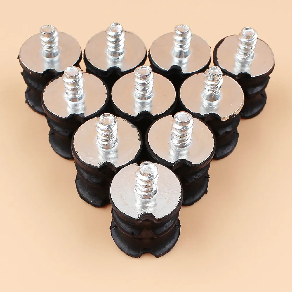 10Pcs/lot Annular Isolator Buffer Mount Kit Fit HUSQVARNA 136 136LE 137 137E 141 141E 142 142LE Chainsaw Spare Parts
