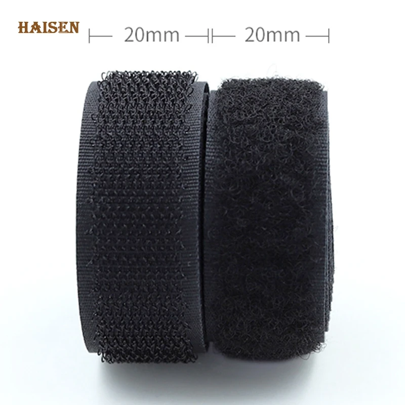 Haisen,2 centimetri * 1M di Nylon Morbida Gancio e Anello di Adesivo di Fissaggio, AB Appiccicoso Adesivi/Nastro Magico Per FAI DA TE Cucito Accessori Per L'abbigliamento, Borsa