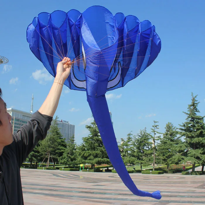 

New Arrive Outdoor Fun Sports 3.8m Elephant Kite / Animal Software Kites With Handle & Line Good Flying