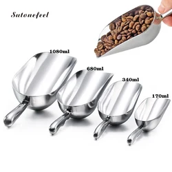 Large Size Aluminum Alloy Ice Shovel for Grain Coffee Beans Scraper Ice Scoop for Party Bar Kitchen Storage Measuring Tool