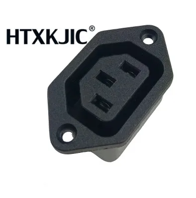 50 stks IEC 320 C13 vrouwelijke industriële power connector socket voor PDU Socket Plug Mains Power Connector Voeding Uitgang outlet