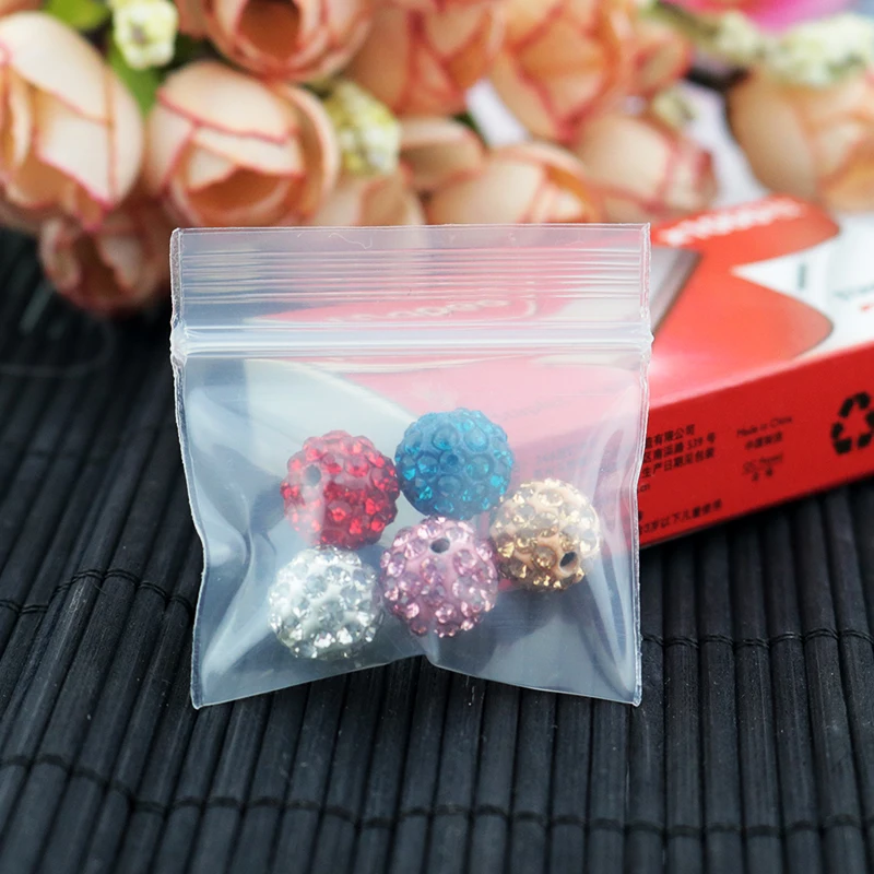 4x4cm 300PCS Thick Bag !Packing Bags ! Transparent Resealable Plastic PE Zip Lock Bags.thickness:0.2mm