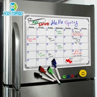 A3 Magnetic Weekly & Monthly Planner Whiteboard Fridge Magnet Flexible Daily Message Drawing Refrigerator Bulletin White Board 3