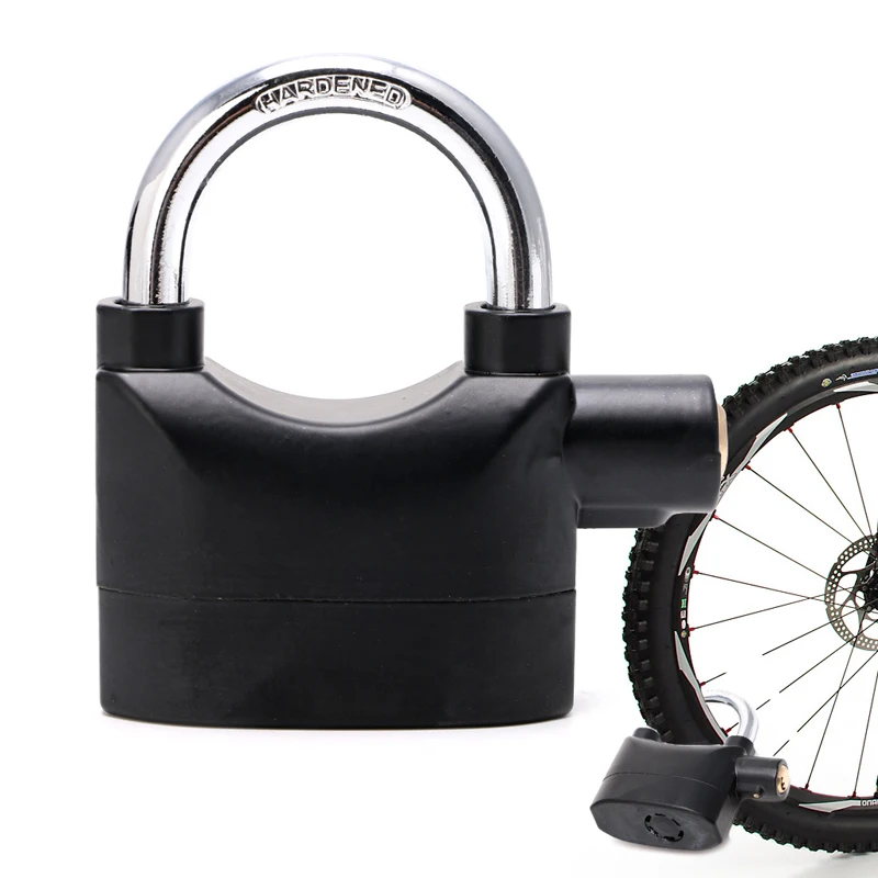 Waterproof Siren Alarm Padlock Alarm Lock for Motorcycle Short Beam Bike Bicycle