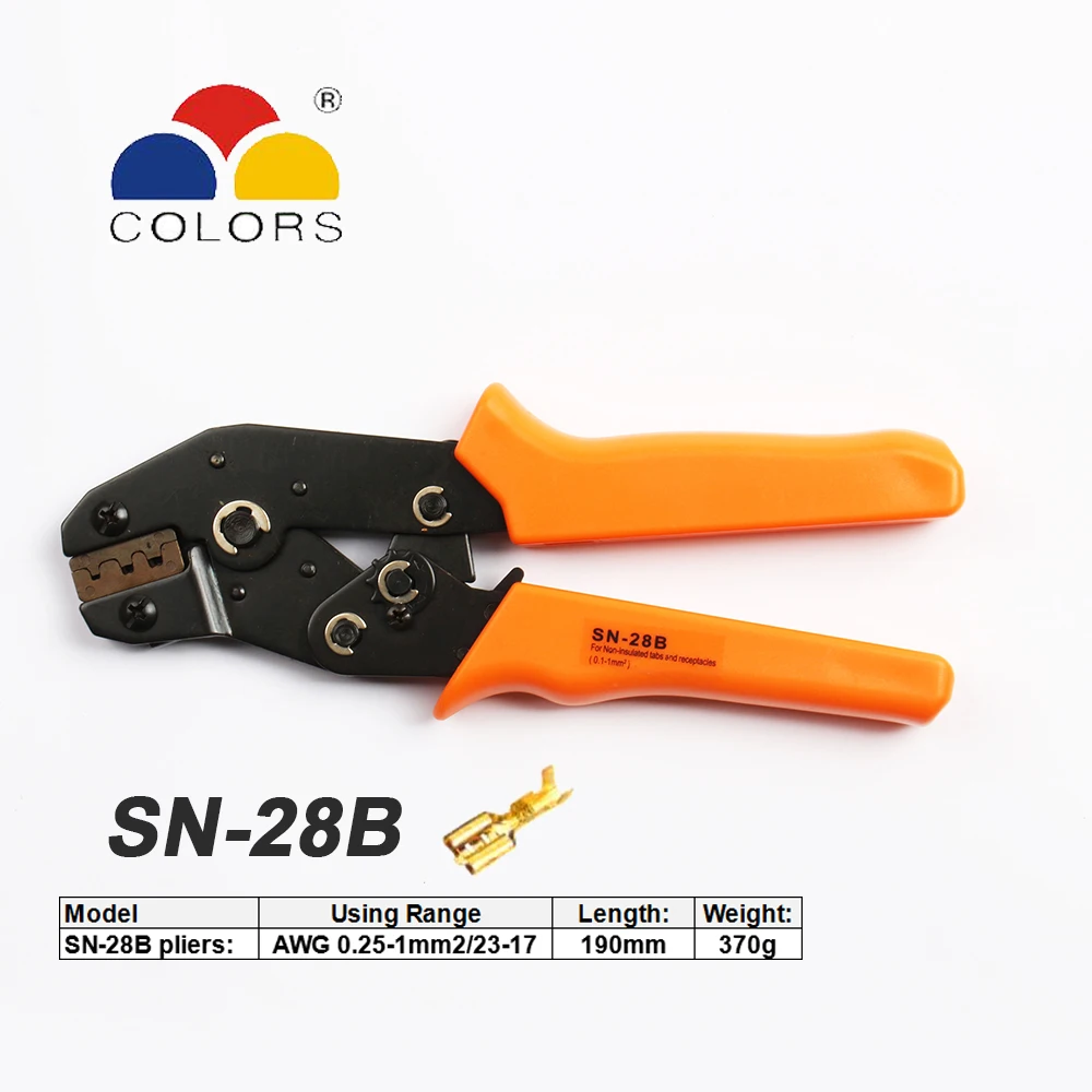 crimping tool SN-28B 0.25-1mm2 terminal pliers pince a sertir ferrule wire crimp hand tool alicate crimpador Multi SN-48B SN-02C