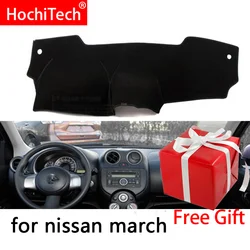 For Nissan MARCH Micra K13 2010-2016 Right and Left Hand Drive Car Dashboard Covers Mat Shade Cushion Pad Carpets Accessories