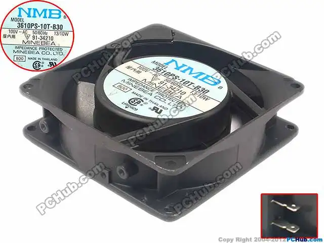 

NMB-MAT 3610PS-10T-B30 B00 Server Cooling Fan AC 100V 13/10W 90x90x25mm