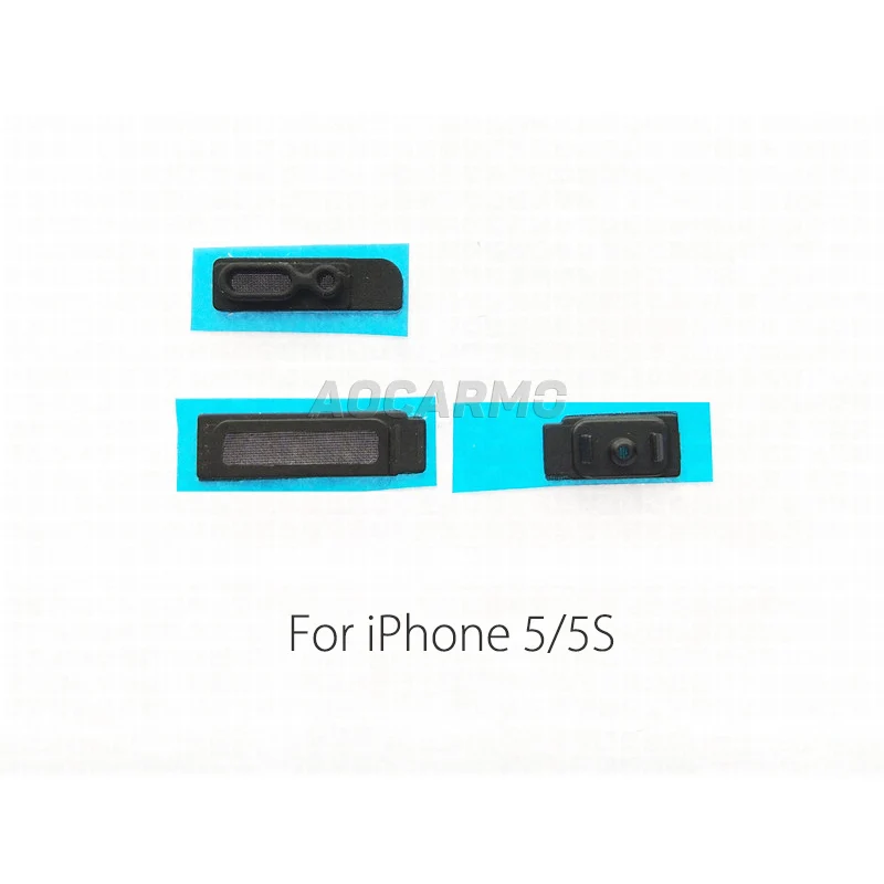Aocarmo Full Set Dust Net Ear Speaker Loudspeaker Mic Mesh With Adhesive For iPhone 5 5S 6 6P 6S 6SP 7 7P 8 8P X