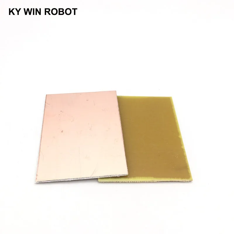 Kit de circuit imprimé stratifié simple face, plaque plaquée cuivre, bricolage, FR4 PCB, 5x7cm, 10 pièces