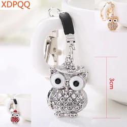 Xdpqq Uil Sleutelhanger Zak Charm Hanger Auto Sleutelhanger Strass Legering Sleutelhanger Sieraden Gift Trui Accessoires