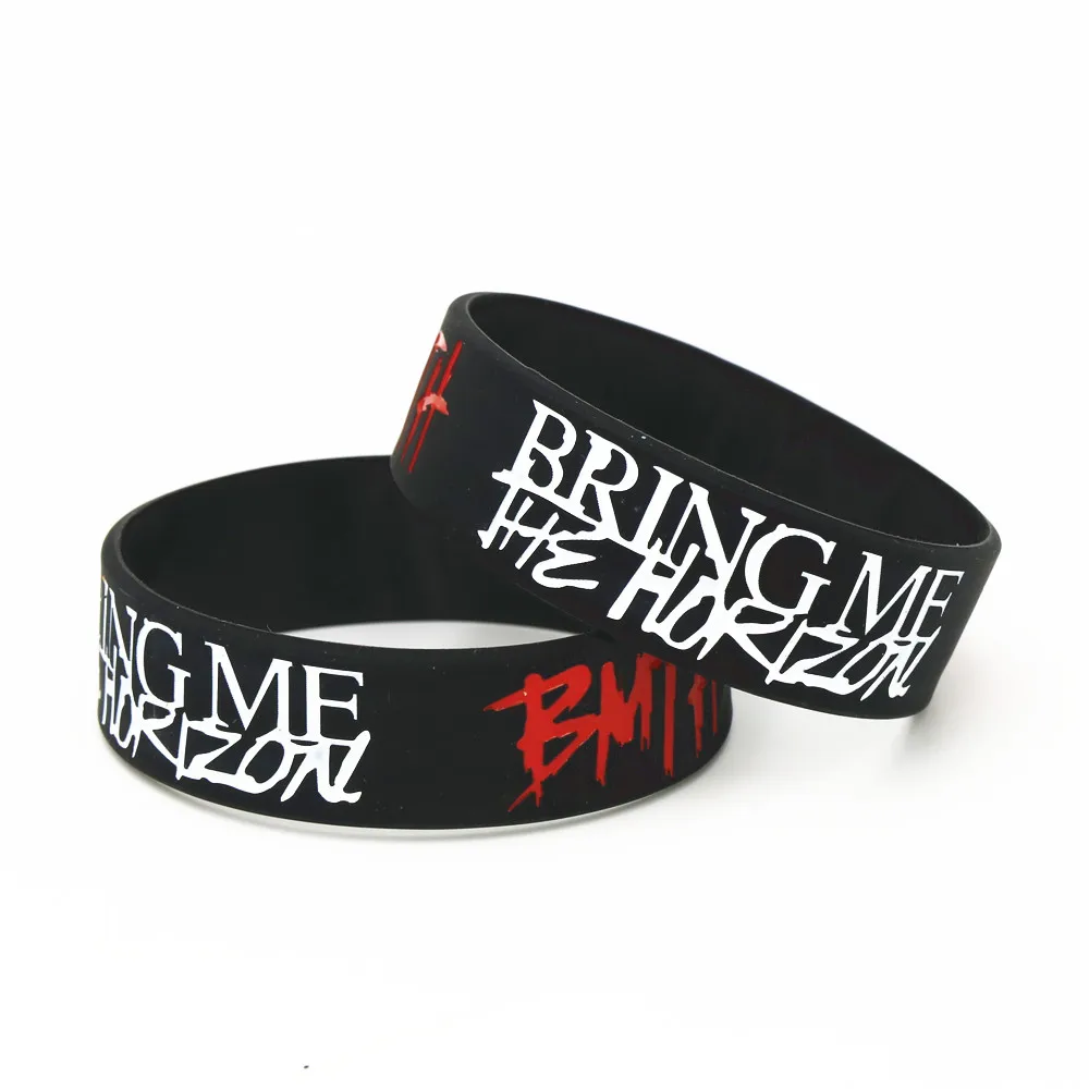 1PC Music Band Wide letters Silicone Bracelets&Bangles Death Metal Rock Music Silicone Wristband Fans Gifts SH211