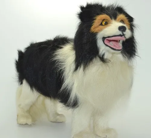 

about 24x19cm simulation Shepherd dog model toy polyethylene&furs Resin handicraft,props,decoration gift, baby toy A679