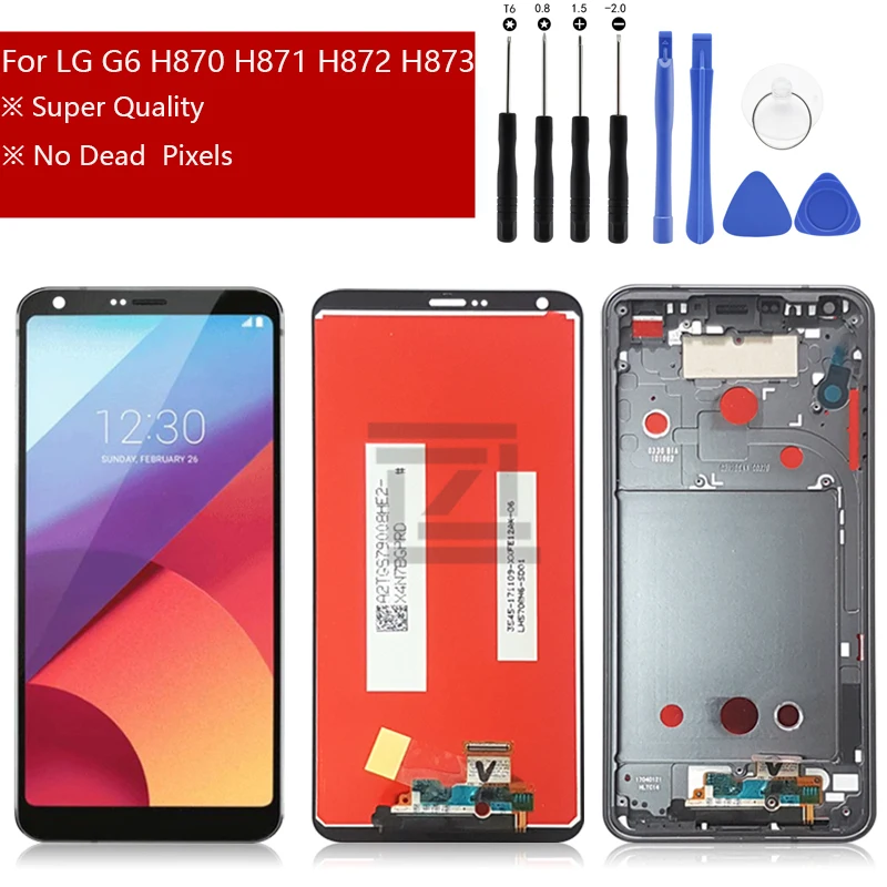 

ЖК-дисплей для LG G6 H870 диагональю 5,7 дюйма, ЖК-дисплей для LG G6 lcd H871 H872 H873 H870K LS993 US997 VS988, супер качество