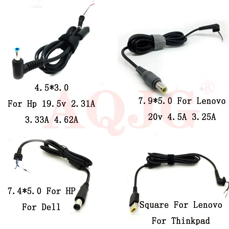 Power Cable Cord Connector DC Jack Charger Adapter Plug Power Supply Cable for Samsung HP Dell Sony Toshiba Asus Acer Lenovo