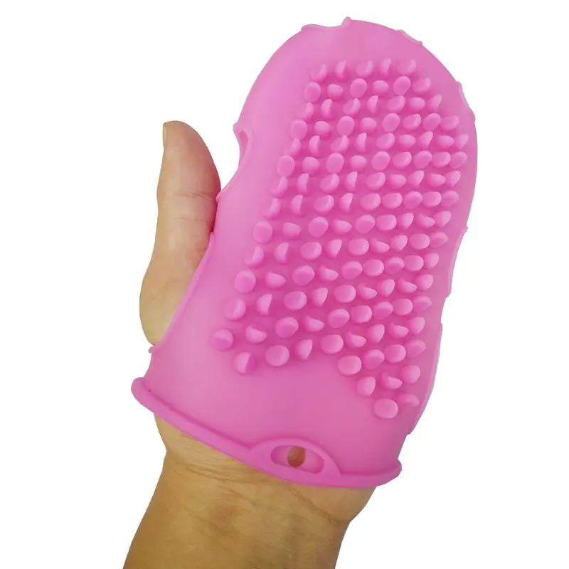 Cepillo de baño de masaje de piel de silicona para exfoliación corporal, guantes de ducha, toalla masajeadora, herramienta de baño para limpiar el