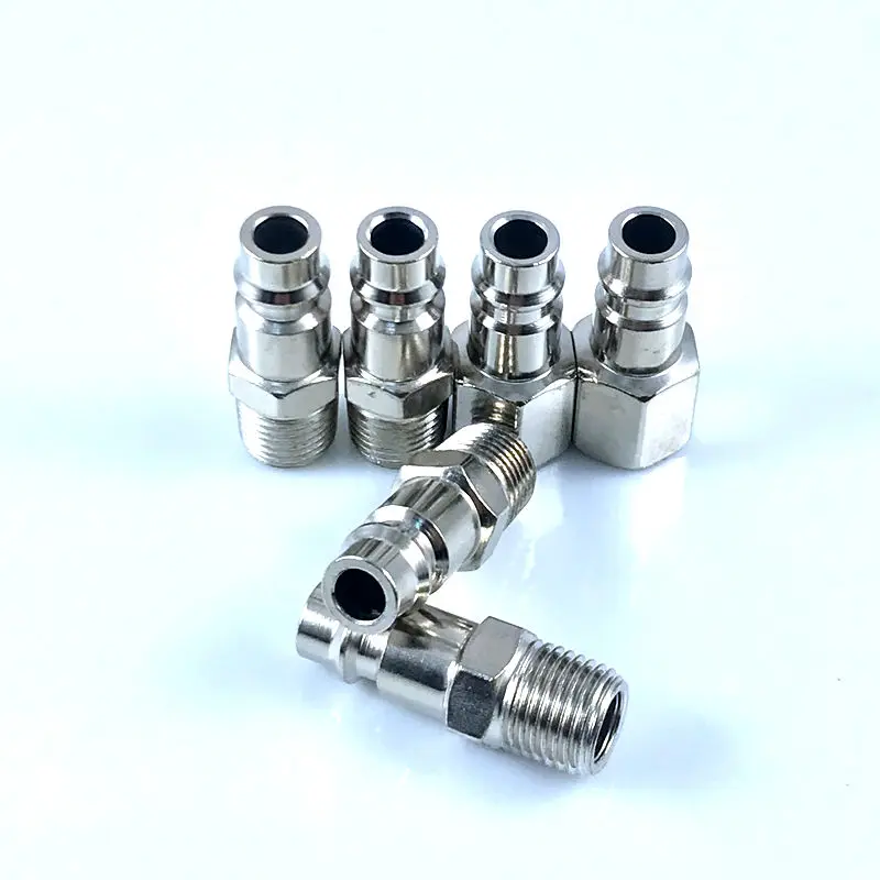 8pcs European Style 1/4\'\'NPT Quick Coupling Male and Female Set Connector Kit  Coupler Air Hose Pneumatic Fitting