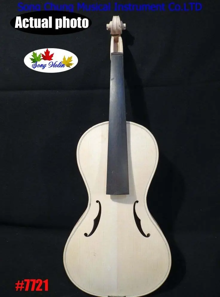 

hand made Baroque style unfinished 4/4 3/4 1/2 violin,white violin #7721