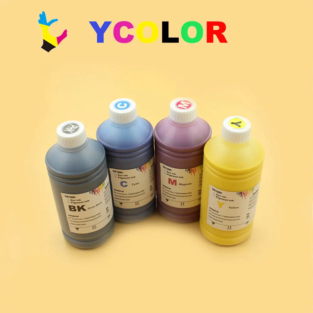 Fast Shipping!!! 1000Ml 4สีหมึกสำหรับ Epson SC F6000 F7000 F6070 F7070 F6200 F7200 F9200 S30600 S50600 S70600