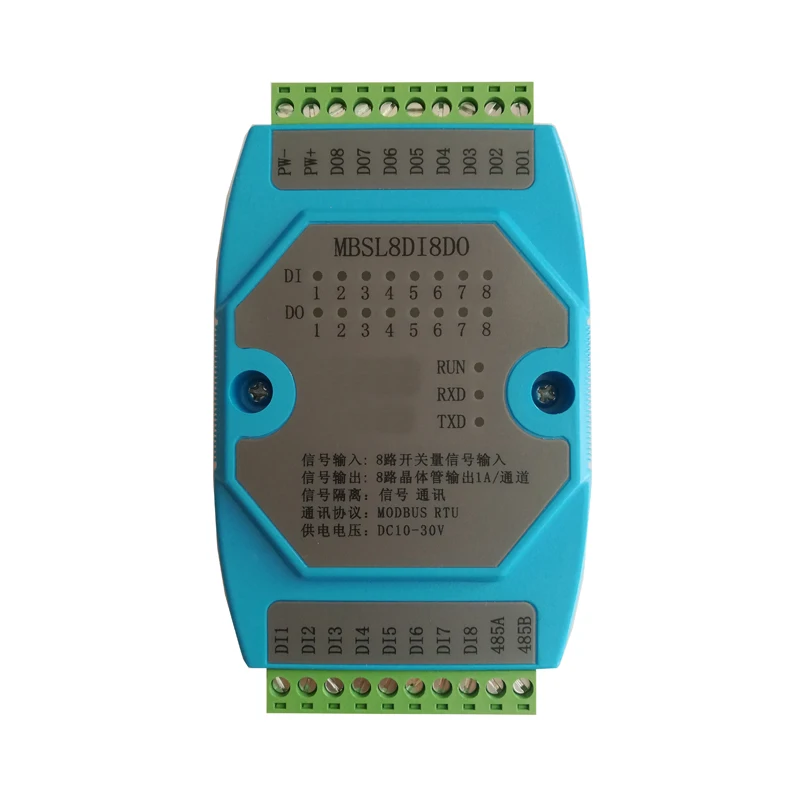 

8-channel digital input 8 digital output isolated modbus acquisition control RS485 control module