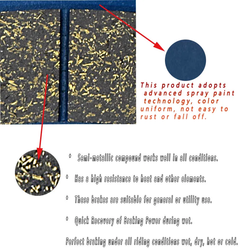 Motorcycle Brake Pads Front Rear Motorbike For DAELIM NS 125 NS125 DLX/III 2003-2007 History 125 2001 2002 2003-2006 4pcs/set