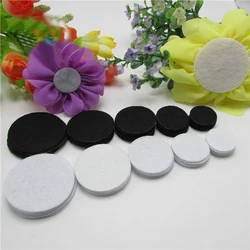 200 pz FAI DA TE 2 cm-4 cm Rotonda ellipse Feltro cerchio pad in tessuto patch accessori Non-tessuto cucire feltrini accessori del fiore del tessuto