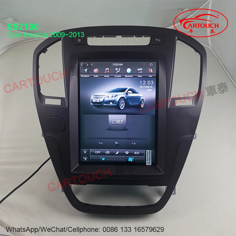 For Opel Insignia 2008~2015 Car GPS Radio Vertical IPS Screen Tesla Style Android Car GPS Multimedia Player Carplay