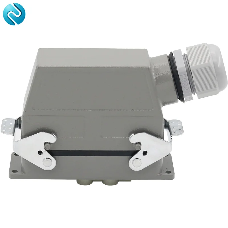 Rectangular Heavy Duty Connector HDC-HK-4/8 12 Core Pins Waterproof Aviation Industrial Machine Tool Plug Socket 80A+16A 500V