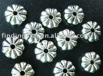 

FREE SHIPPING 600pcs Tibetan silver ridged flat round spacer beads A92