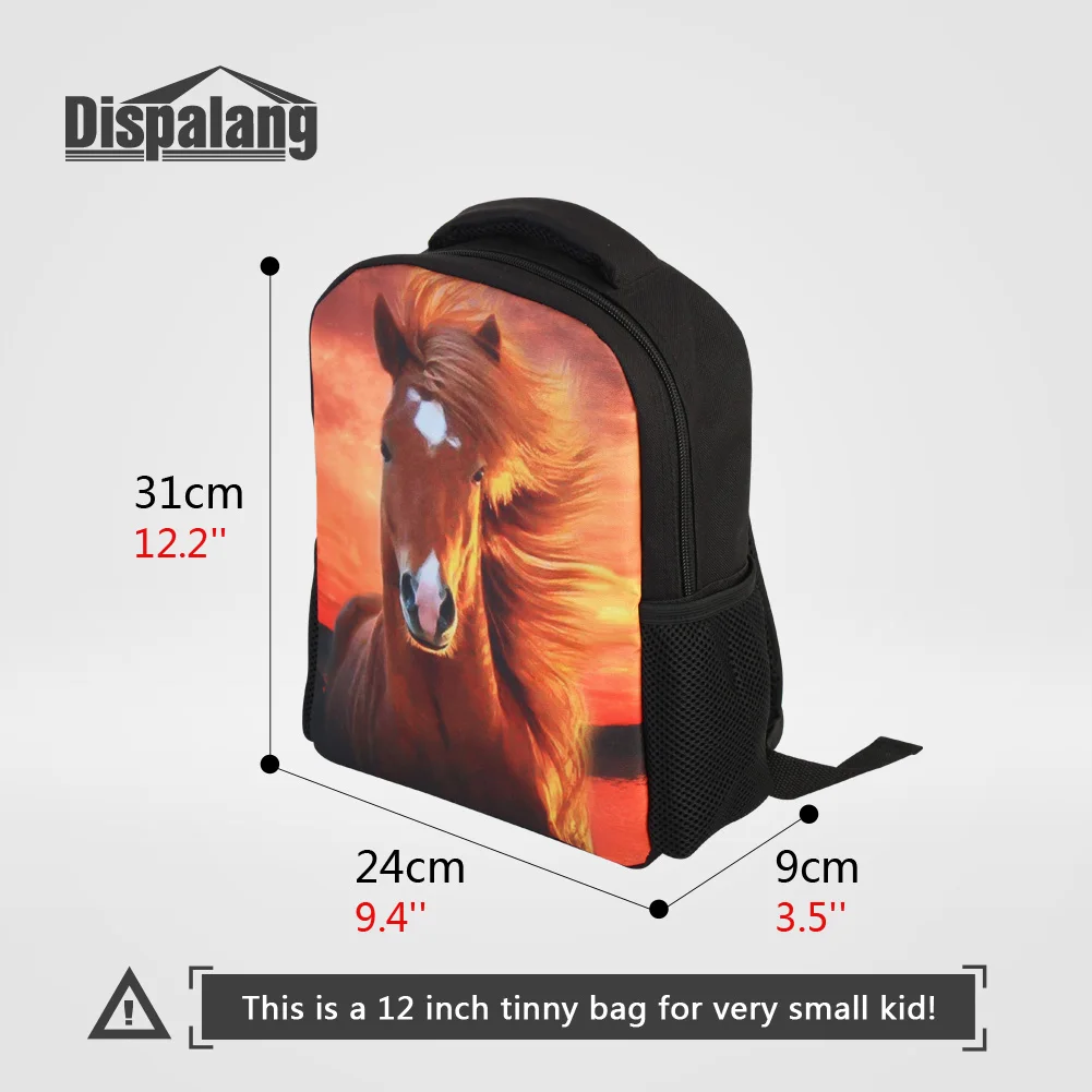 12\'\' Kids Blank Backpack For Sublimation Printing Custom Image Logo School Bag For Little Boy Girl DIY Name Kindergarten Bookbag