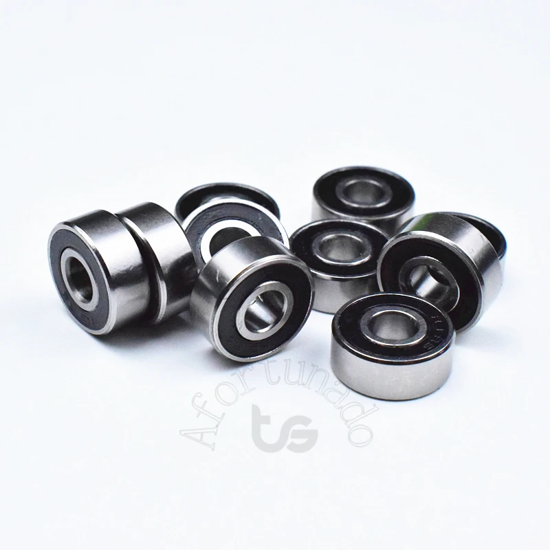 R3RS  Bearing 10pcs 4.763*12.7*4.98(mm) chrome steel rubber Sealed High speed Mechanical equipment parts