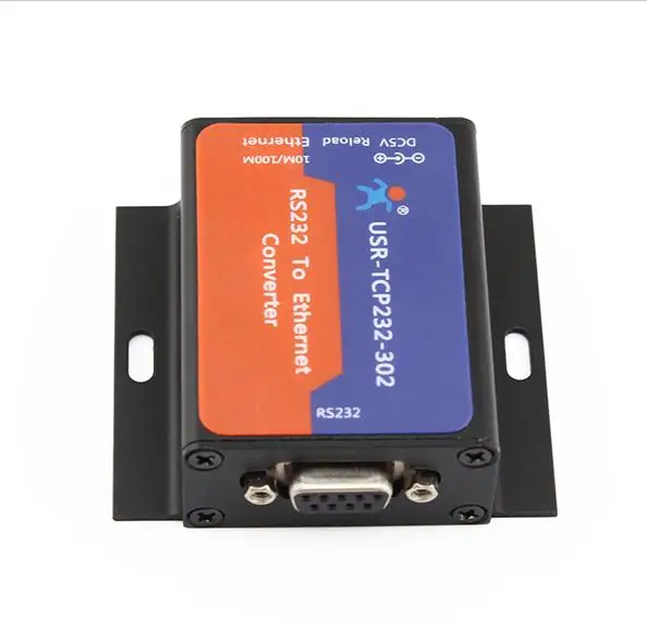 USR-TCP232-302 المسلسل RS232 إلى إيثرنت TCP IP محول الخادم DHCP/DNS إيثرنت المسلسل