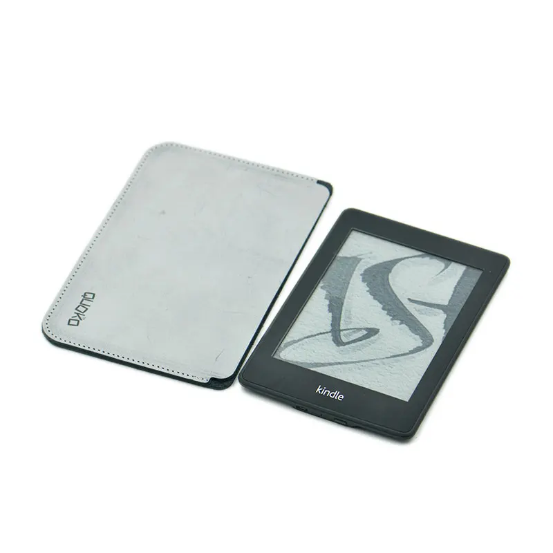 البساطة و سوبر ضئيلة 100% جلد طبيعي الكتاب الإلكتروني حقيبة حالة كم لأوقد Paperwhite رحلة 6 بوصة ، عرضية نمط #6