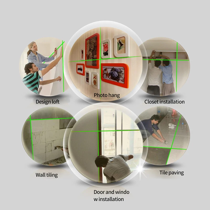 LETER laser level 2-line Instrument Cross Line Laser With L- Magnetic