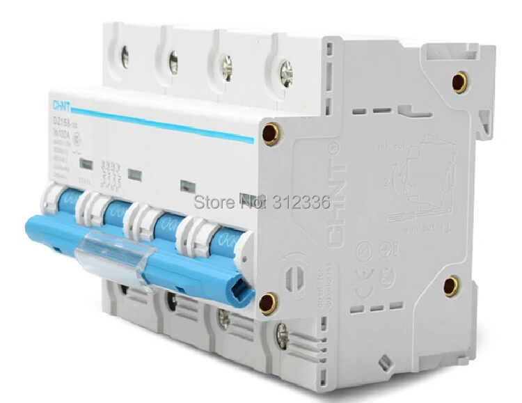 Free Shipping  DZ158 4P 100A  4 Pole big power  house use  circuit breaker Electric shock protection domestic C type