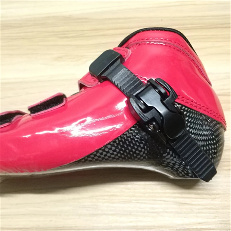 Kids & Adults European size 30 to 45 Carbon Fiber Inline Speed Skates Boot with Hook Loop Buckle Competition Race Shoes for MPC