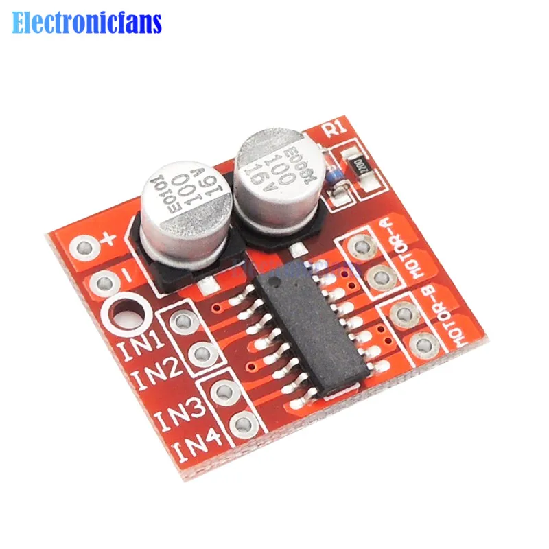 1.5A 2-Way MX1508 DC Motor Driver Module PWM Speed Dual H-Bridge Stepper L298N