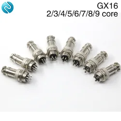 High Quality Electrical Connector GX16 2/3/4/5/6/7/8/9 Pins Core Aviation Electrical Plug Sockets