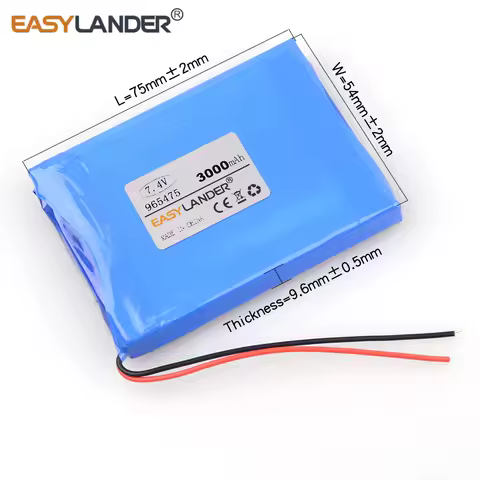603450-2S 123450 7.4V 1000mAh Rechargeable Lithium Li-ion Polymer Battery FOR DVR GPS PDA  Bluetooth Speaker  Smart wearables - AliExpress 44