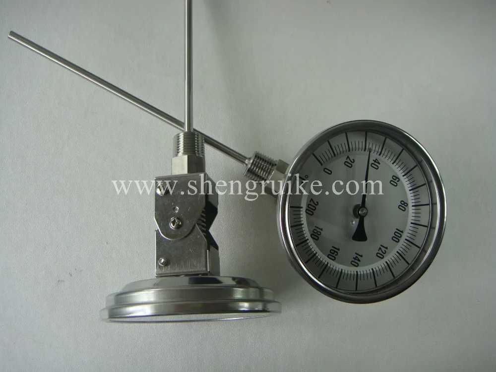 3inch 0-200C  adjustable bimetal thermometer