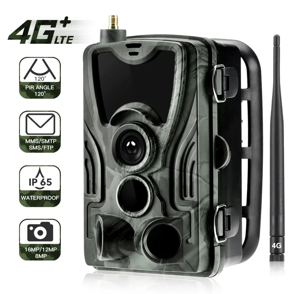 FTP SMTP 4G MMS Email 20MP Hunting Trail Camera HC801LTE Wireless SMS Cellular Mobile Wildlife Cameras 0.3S Trigger